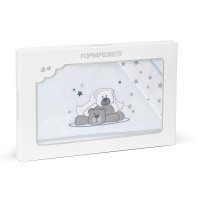 Foppapedretti Completo Lenzuola 3pz per Lettino Pikkoletto Dolcestella - Tortora