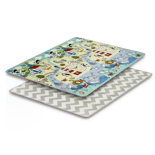 Tappetino Reversibile Per Gattonamento Extra Large 2x1,8m - Antiscivolo, Impermeabile E Pieghevole - Motivo Fattoria Con Lettere - 5