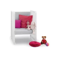 Azzurra Design Lettino Glam Trasformabile con Materasso, Set Piumone, Cuscino e Paracolpi