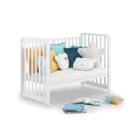Azzurra Design Lettino Glam Trasformabile con Materasso, Set Piumone, Cuscino e Paracolpi