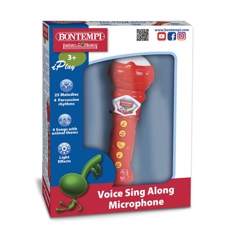 Regalo Bambina 3 Anni Femmina Microfono Karaoke Bluetooth BIGBEN - Effetti Luci E Voce Con