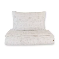Bamboom Copripiumino con Federa Cuscino - Oyser Grey