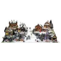 My Village Pista da Scii per Villaggio Natalizio e Presepe 120x40x30cm
