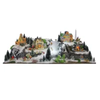 My Village Paesaggio Olimpico per Villaggio Natalizio e Presepe 120x40x30cm
