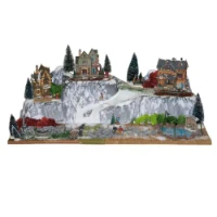 My Village Paesaggio Arlberg  per Villaggio Natalizio e Presepe 120 x 40 cm 