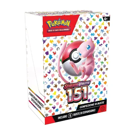 Pokemon Scarlatto e Violetto 151 Bundle Box Confezione 6 Buste