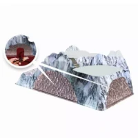 My Village Paesaggio Tunnel del Treno per Villaggio Natalizio e Presepe 78 x 38 cm 