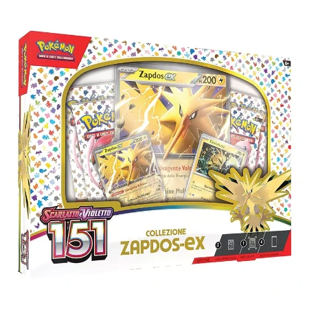Pokemon Scarlatto e Violetto 151 Collezione Zapdos-ex 
