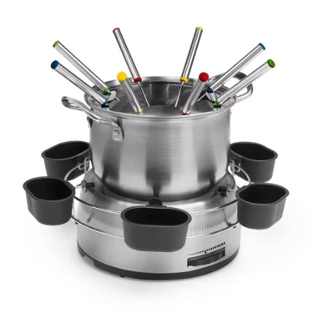 Princess Set Family Fondue per Bourguignonne e Fonduta in Acciaio Inox - 8 Persone