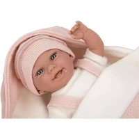 Arias Bambola Reborn Elegance Babyto Rosa con Sacco Nanna 35 cm 60750