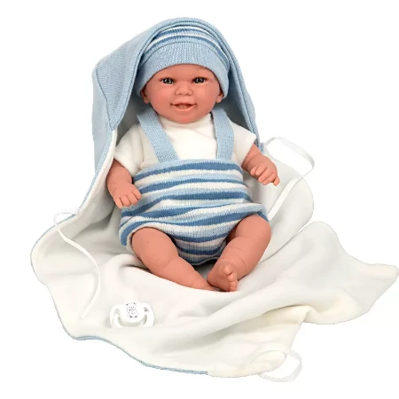 Arias Bambola Reborn Elegance Babyto Azzurro con Sacco Nanna 35 cm 60751