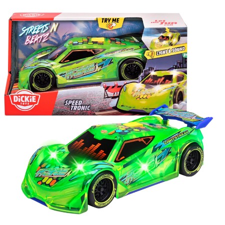 Dickie Toys Speed Tronic Light Racer 20 cm a Frizione con Luci e Suoni