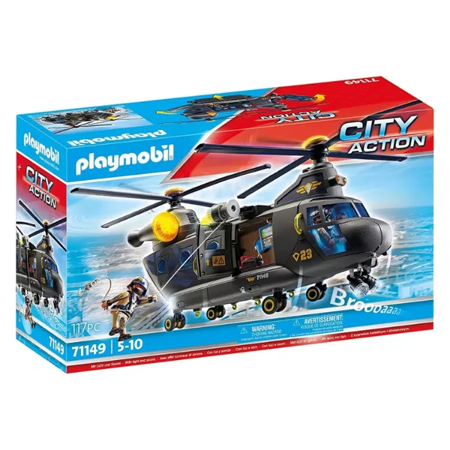Playmobil City Action Unità Speciale Elicottero 71149