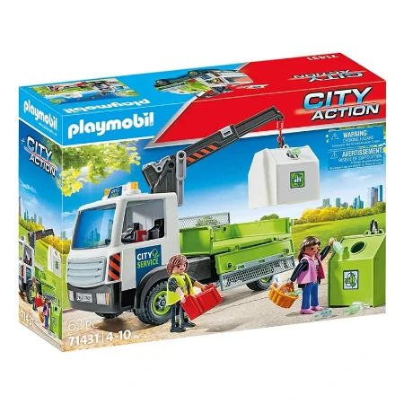 Playmobil City Action Camion Trasporto Contenitore Rifiuti 71431