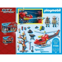 Playmobil City Action Elicottero dei Vigili del Fuoco 71195