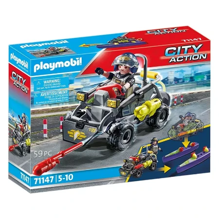 Playmobil City Action Unità Speciale Quad Terra-Acqua 71147