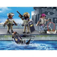 Playmobil City Action Unità Speciale Set 4 Personaggi 71146