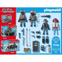 Playmobil City Action Unità Speciale Set 4 Personaggi 71146
