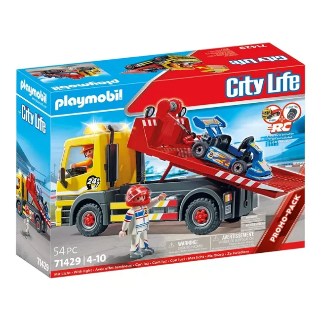 Paniate Playmobil City Life Carro Attrezzi con Go-kart 71429