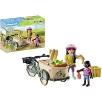 Playmobil Country Contadina con Bicicletta da carico 71306