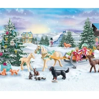Playmobil Horse World Calendario dell'Avvento - Viaggio di Natale in slitta 71345