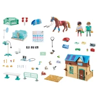 Playmobil Horse World Stalla con Veterinario 71352