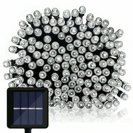 Catena Luminosa Solare 480 Led Bianco Freddo con Giochi Luce