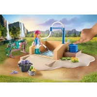 Playmobil Horse World Area di Cura e Lavaggio per Cavalli 71354