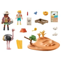 Playmobil Wiltopia - Nido di struzzo e custodi 71296