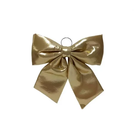 Fiocco Metalizzato Oro per Albero di Natale 34 cm