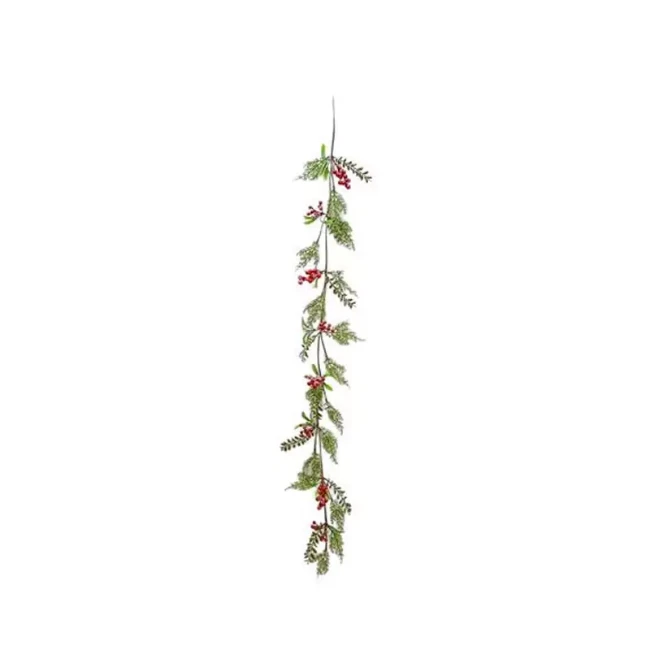 Ghirlanda di Bacche Innevata 150 cm