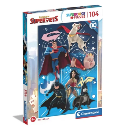 Clementoni Puzzle DC League of Superpets 104 pezzi