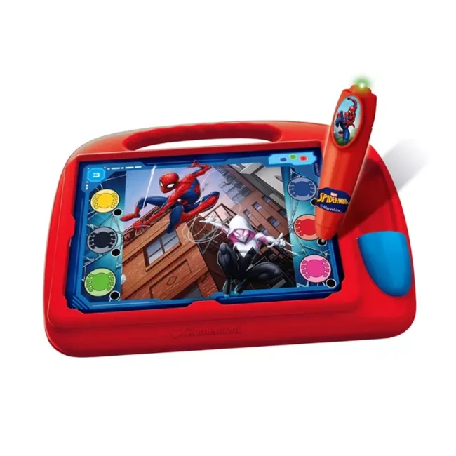 Clementoni Sapientino Travel Quiz Spiderman con Penna Interattiva