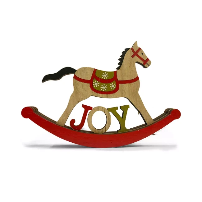Cavallo a Dondolo in Legno 15 cm 