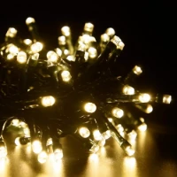 Catena Luminosa Solare 480 Led Bianco Caldo con Giochi Luce