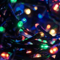 Catena Luminosa Solare 480 Led Multicolore con Giochi Luce
