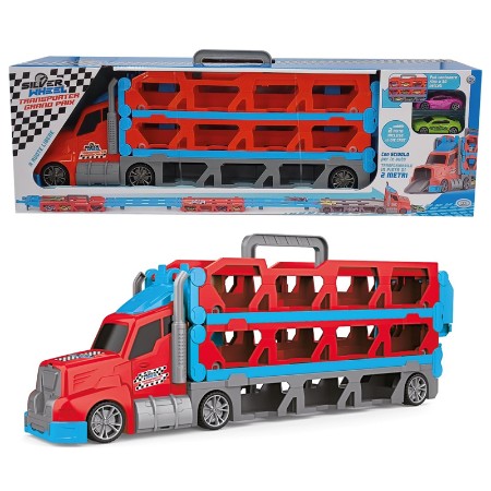 ODS Toys Silver Wheel Transporter Grand Prix con 2 Auto
