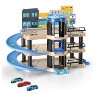 ODS Toys Silver Wheel Parcheggio Multilivello con 3 Auto