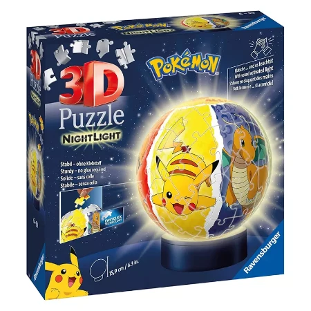 Ravensburger Puzzle 3D Nightlamp Pokemon 72 pezzi