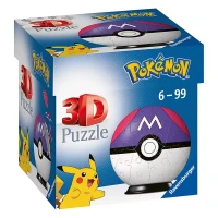 Ravensburger Puzzle 3D Pokemon Masterball Viola 52 pezzi
