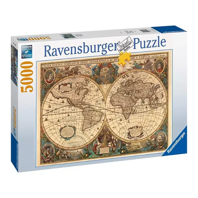 Ravensburger Puzzle Mappamondo Antico Jingsaw 5000 pezzi