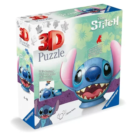 Ravensburger Puzzle 3D Disney Stitch con Orecchie 72 pezzi