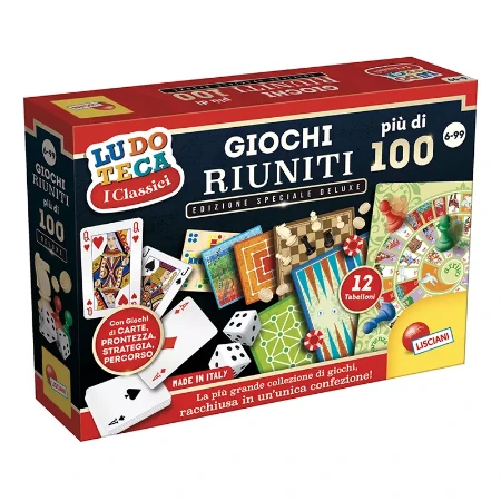 Lisciani Gioco da Tavolo Ludoteca I Classici: Giochi Riuniti più di 100 - Edizione Speciale Deluxe