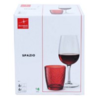 Bormioli Spazio Set 12 Bicchieri Vino e Acqua