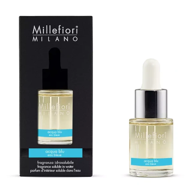 Millefiori Ricarica per Diffusore ad Ultrasuoni Fragranza Idrosolubile Acqua Blu 15 ml