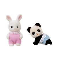Sylvanian Families Scatola Giochi Bebé Coniglio Neve e Bebé Panda