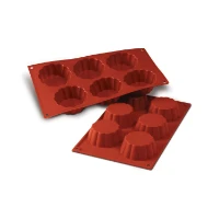 Silikomart Stampo in Silicone Briochette Cannellata 6 pz