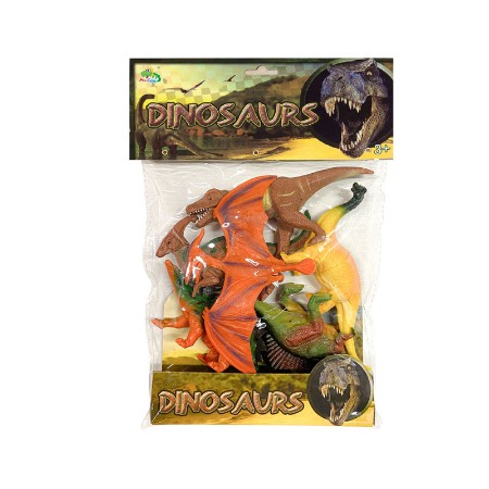DeCar Busta con 6 Dinosauri