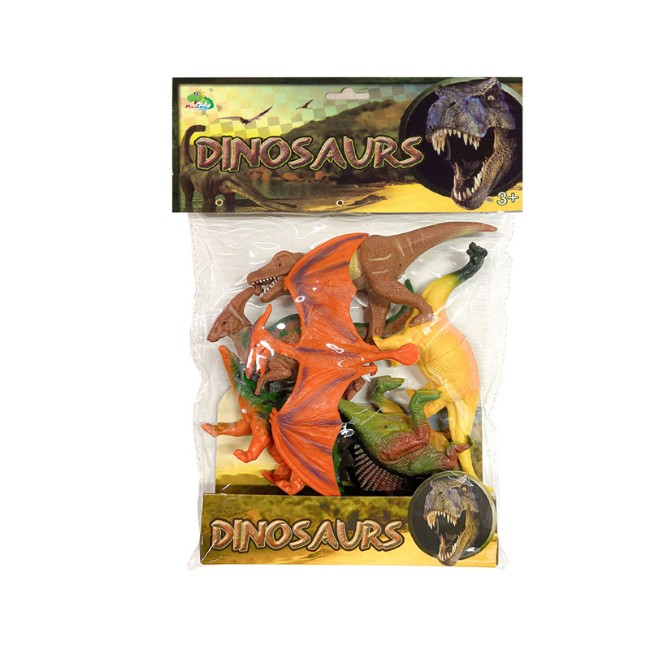 DeCar Busta con 6 Dinosauri