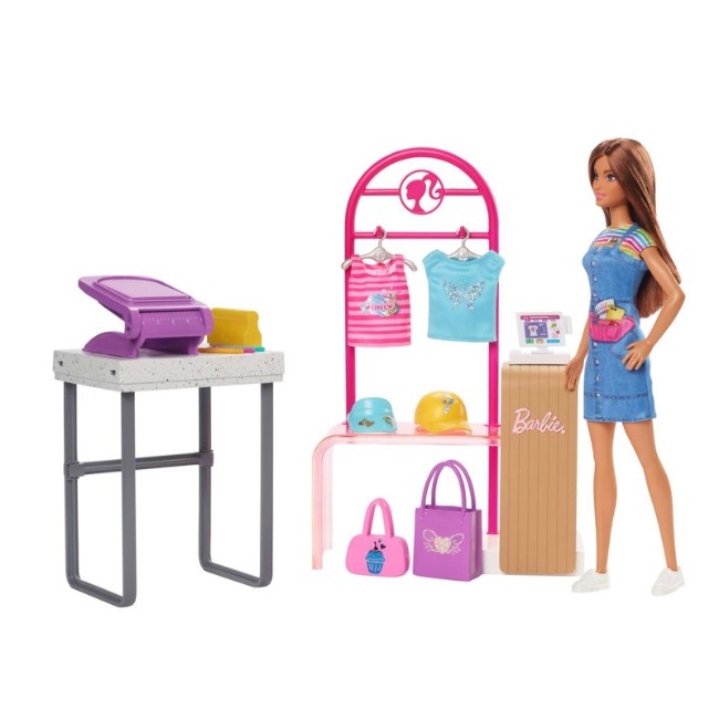 Barbie Playset Boutique Moda con Bambola e Accessori alla Moda